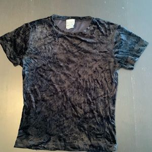 Black velvet girls t-shirt